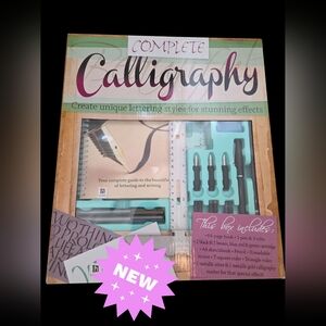 New Complete Calligraphy Set with Black and Green Accessories